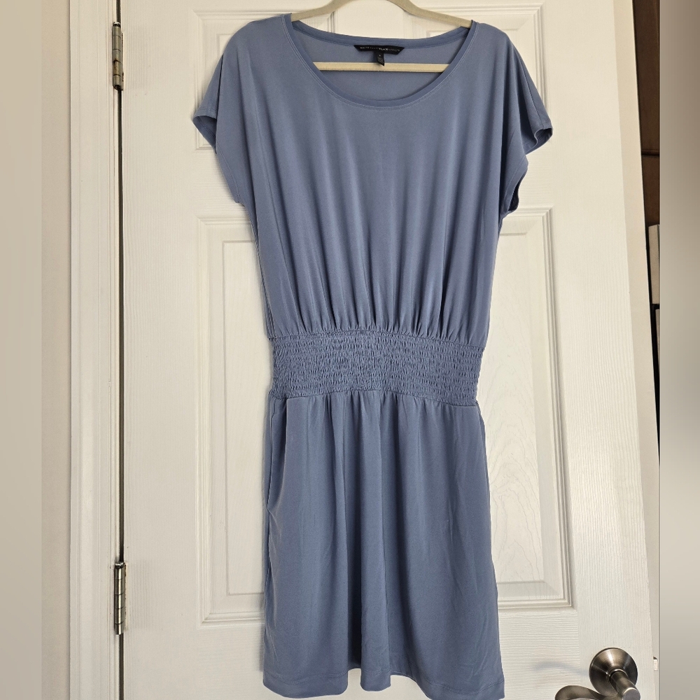 White House Black Market Blue Dolman Sleeve Sundress